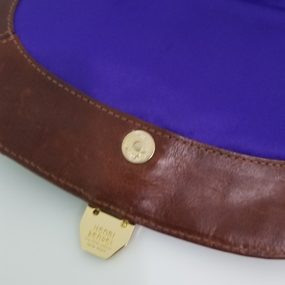 Henri Bendel Suede Brown Gold Chain Small Bag - Picture 6 of 8